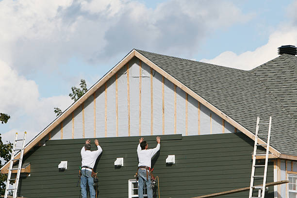 Professional Emergency Siding Repair technician working in Church Road, VA